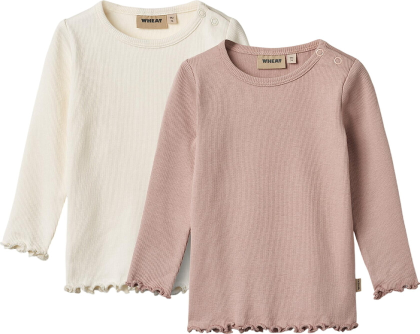 Gensere - Rib - 2-pack - Ida - Rose Powder - - 2 år (92) - Genser