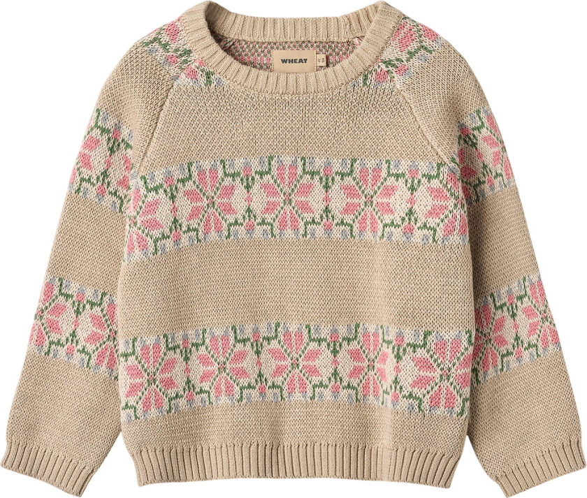 Genser - Strikk - Alberte - Varm Sand - - 2 år (92) - Genser