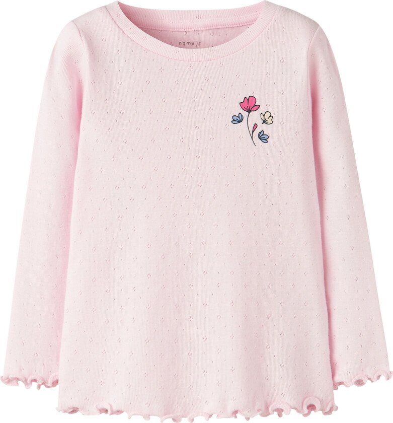 Genser - NmfNimma - Vugge Rosa m. Hullmønster - - 5 år (110) - Genser