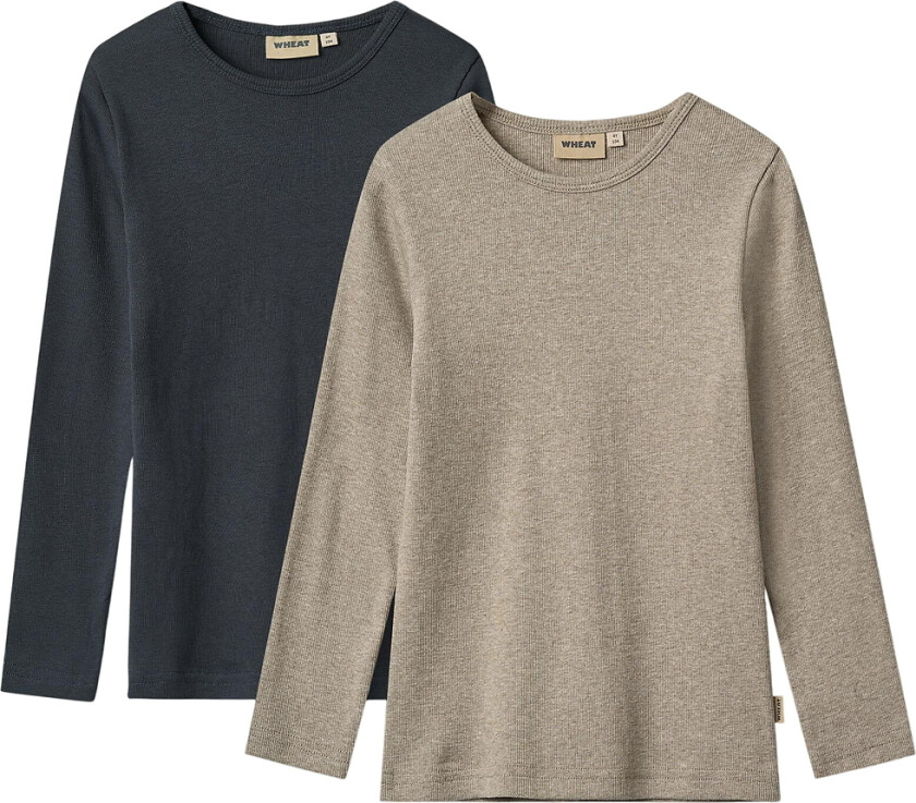 Gensere - Rib - 2-pack - Oppgang - Navy/Beige - - 2 år (92) - Genser