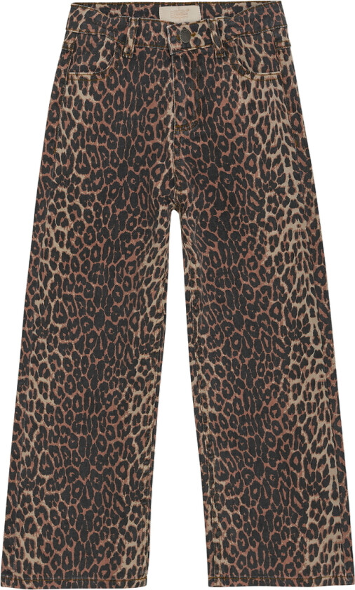 Jeans - Denim - Bred - Brown Leo - - 6 år (116) - Jeans