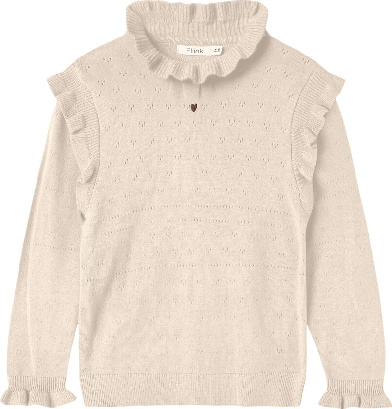 Genser - Strikk - Berømmelse - Sandskall m. Hullmønster - - 116 - Genser