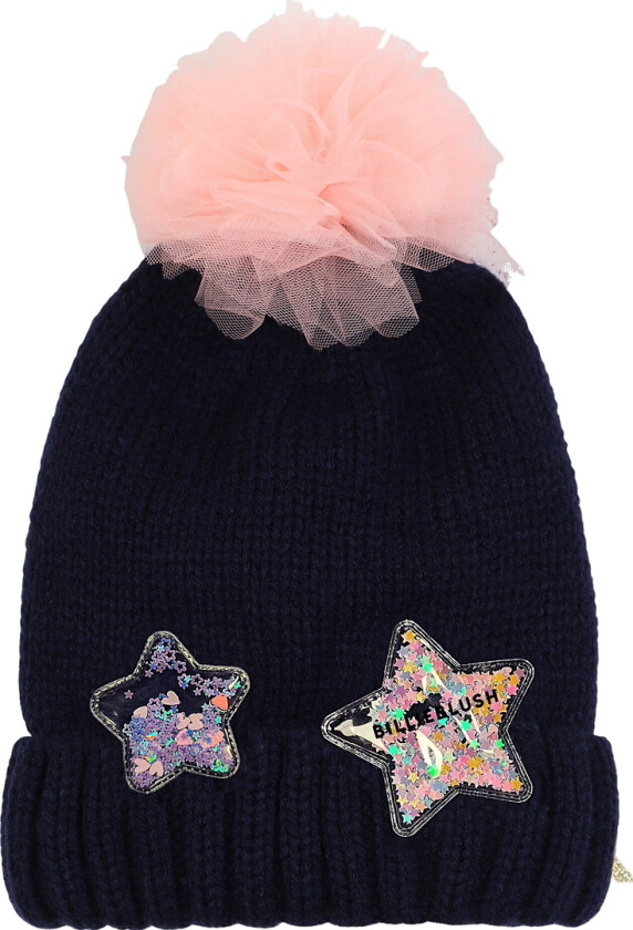 Lue - Strikk - Navy - - 54 cm - Lue