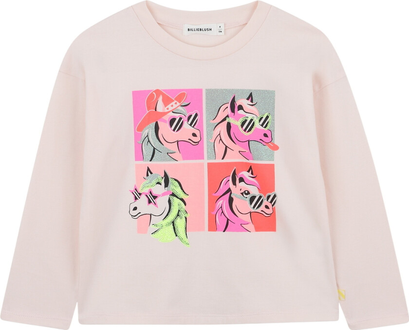 Genser - Rosa Mot m. Trykk - - 5 år (110) - Genser