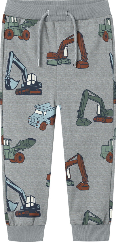 Joggebukser - NmmNenean - Grå Melert - - 3 år (98) - Joggebukse