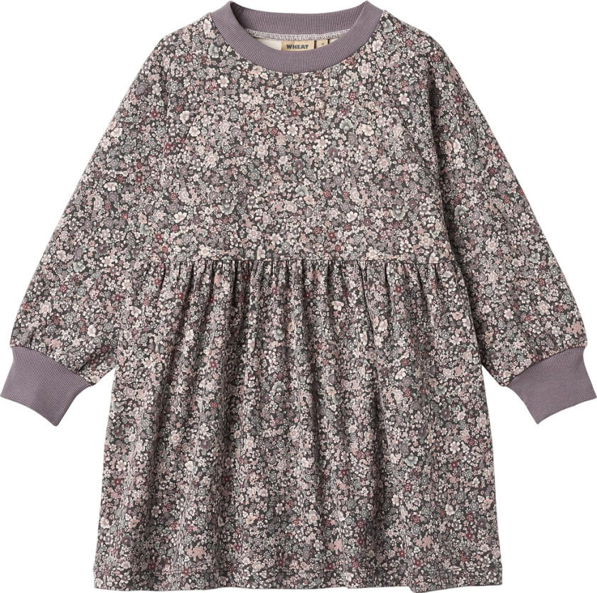 Bilde av Kjole - Dorthea - Purple Stone Blomster - - 7 år (122) - Kjole