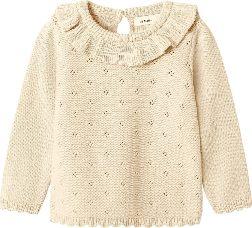 Lil' Atelier Genser - Strikk - NmfLaguna - Noos - Turteldue - Lil Atelier - 4 år (104) - Genser