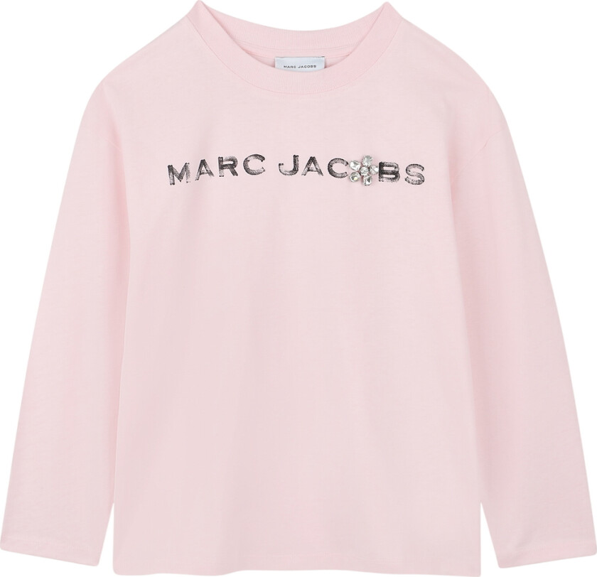 Little Marc Jacobs Genser - Rosa m. Rhinestone - Marc Jacobs - 6 år (116) - Genser