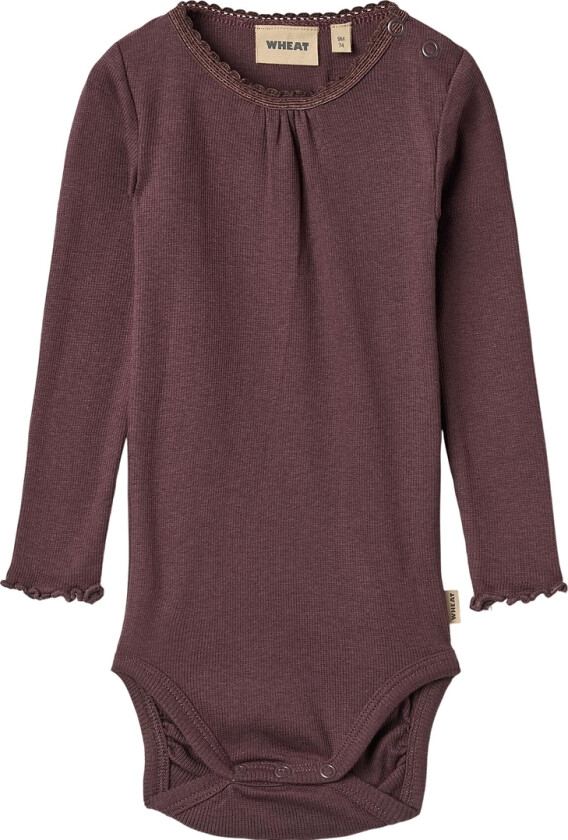 Body I/e - Rib - Lotta - Fudge - - 1 år (80) - Langermet Body