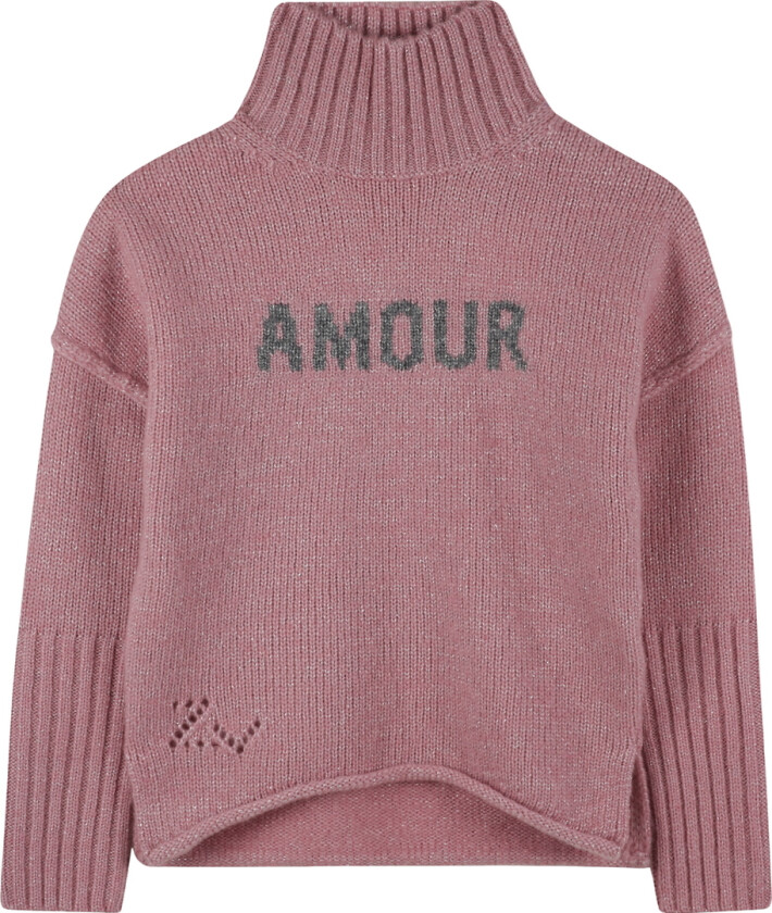 Genser - Ull/Polyester stoff - Wild Rose m. Gli - - 12 år (152) - Genser