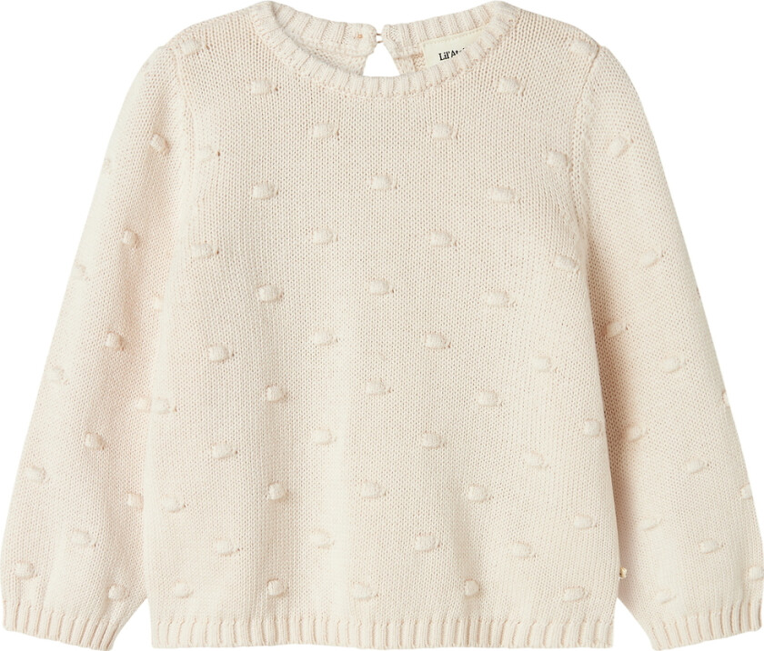 Lil' Atelier Genser - Strikk - NmnGable - Pastel Pergament - Lil Atelier - 2 år (92) - Genser