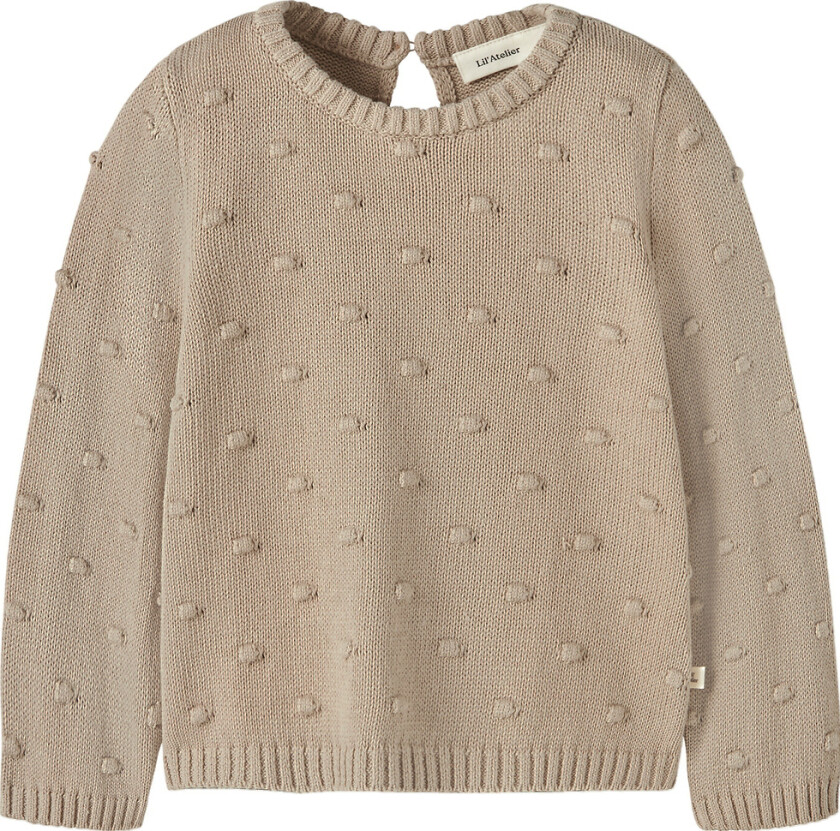 Lil' Atelier Genser - Strikk - NmnGable - Oxford Tan - Lil Atelier - 2 år (92) - Genser