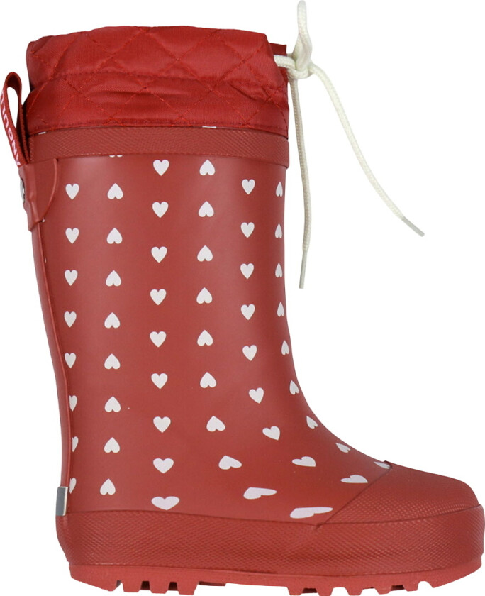 Termostøvler m. Ullfor - Rød Hearts - - 31 - Gummistøvler