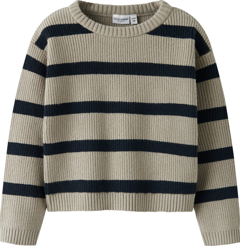 Genser - Strikk - NmfVnilla - Islandsk fossil m. Striper - - 2 år (92) - Genser