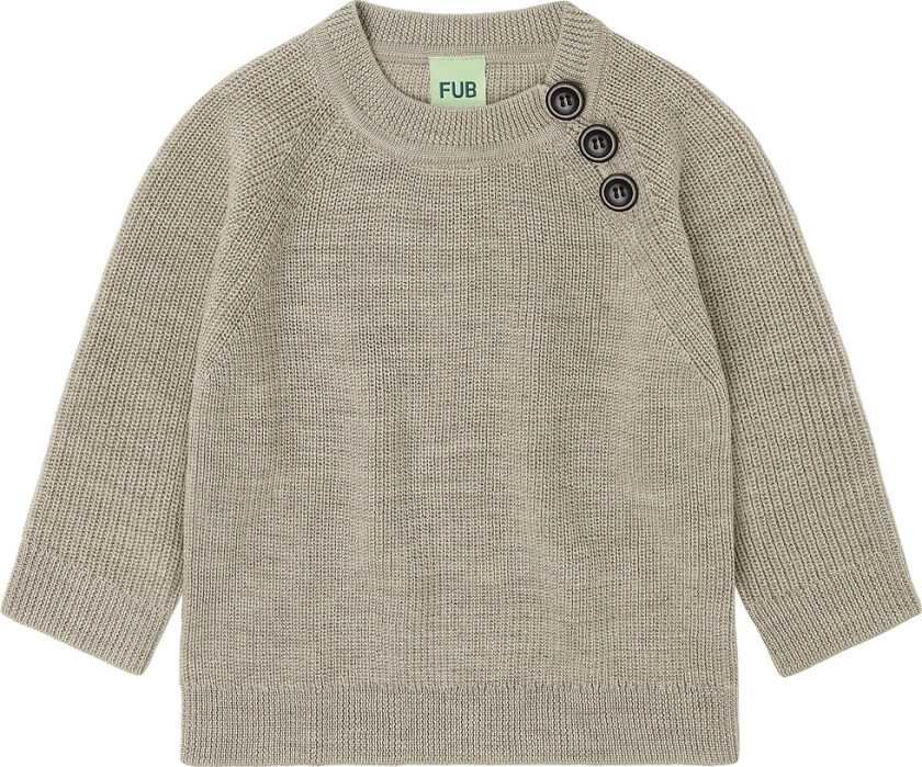 Genser - Strikk - Ull - Havremelert - - 2 år (92) - Genser