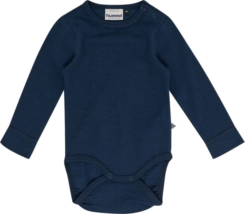 Body I/e - HmlMini - Ull - Dress Blues - - 3 år (98) - Langermet Body
