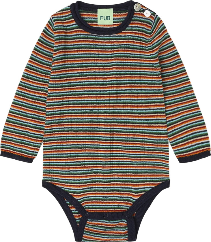 Body I/e - Strikk - Ull - Rib - Multi Stripe - - 1½ år (86) - Langermet Body