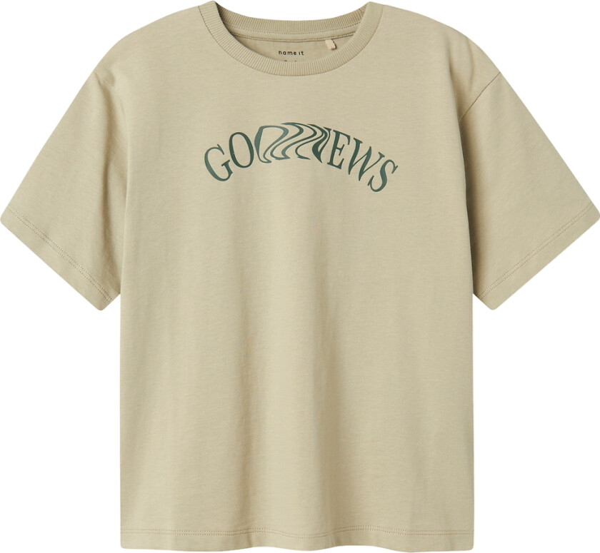 T-skjorte - NkmNevin - Islandsk fossil m. Trykk - - 7-8 år (122-128) - T-skjorte