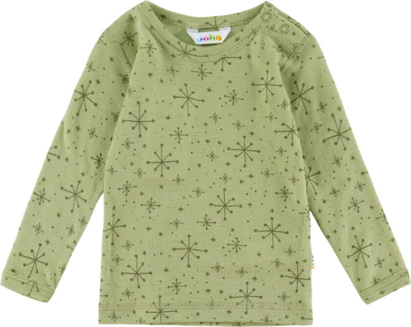 Genser - Ull - Lys Olive m. Stjerner - - 60 - Genser