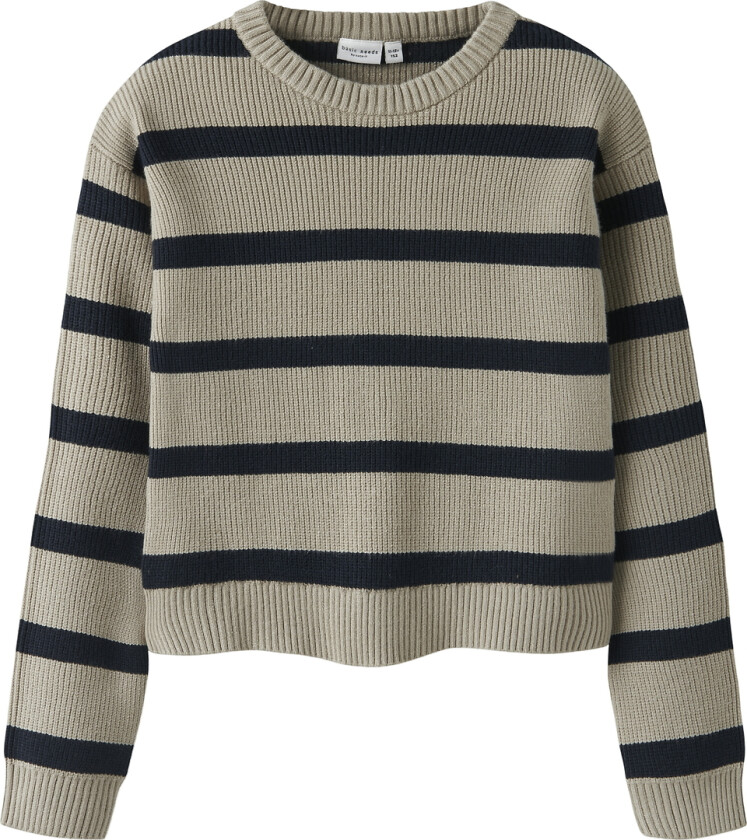 Genser - Strikk - NkfvNilla - Islandsk fossil/V. Navy Bl - - 9-10 år (134-140) - Genser