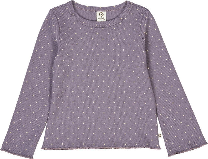 Genser - Rib - Dot - Lilac Tåke/Oak - - 7 år (122) - Genser