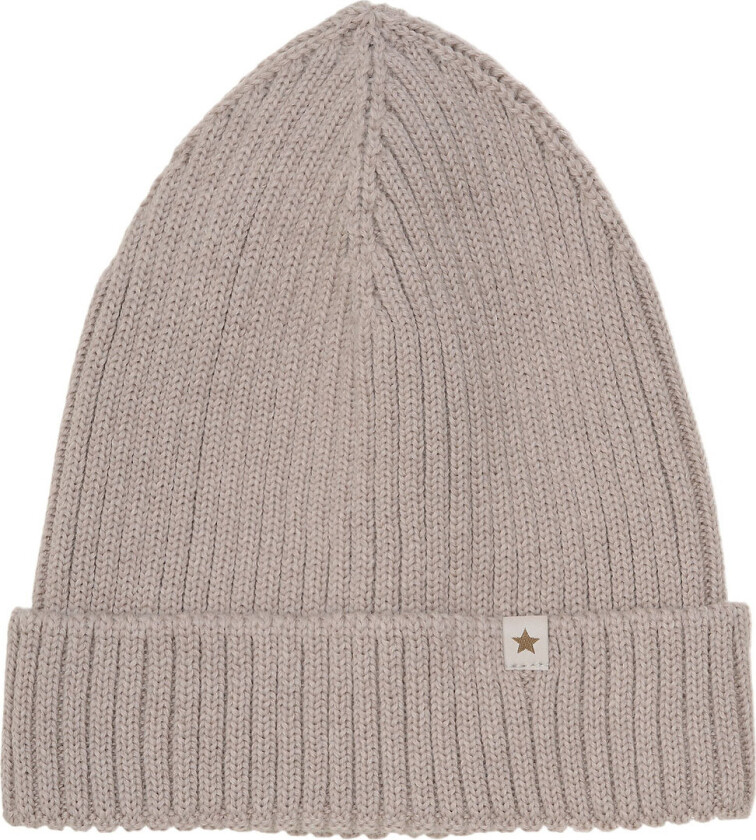 Lue - Ull - Strikk - Dino - Camel Melert m. Takk - - 4-6 år (104-116) - Lue