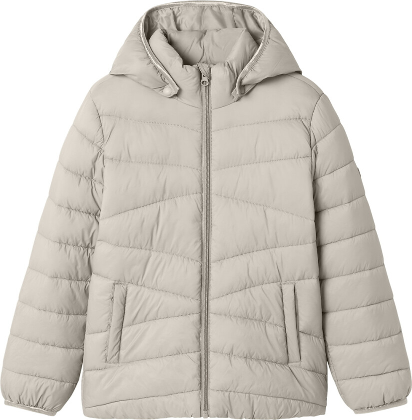 Polstret Jakke - NkfMarble - Moonbeam - - 9 år (134) - Dunjakke