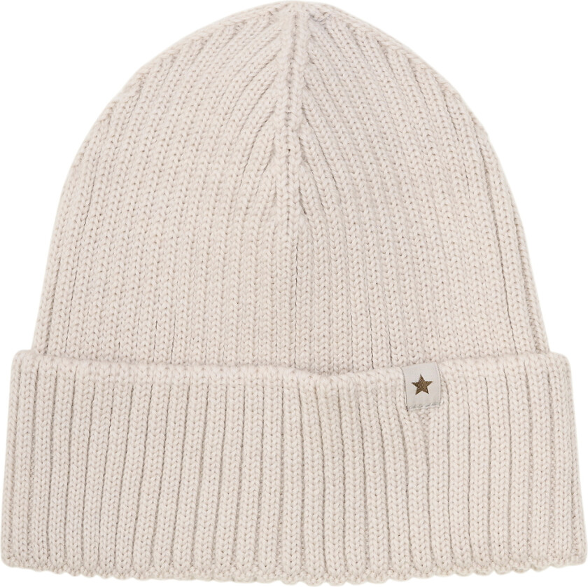 Lue - Ull - Strikk - Sand Melert - - 6-8 år (116-128) - Lue