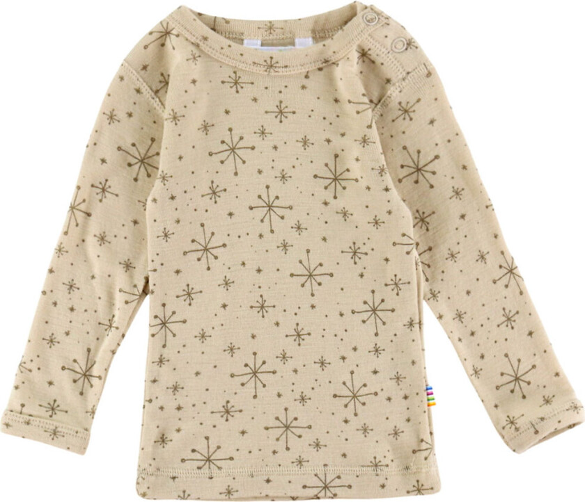 Genser - Ull - Beige m. Stjerner - - 70 - Genser