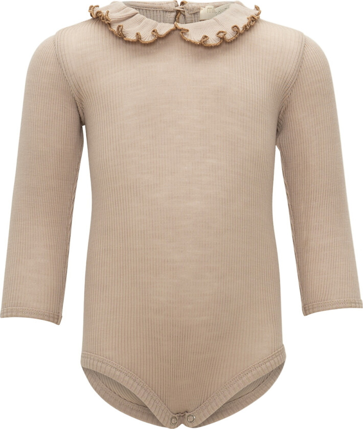 Body I/e - Rib - Ull - Athena - Beige - - 18-24 md - Langermet Body