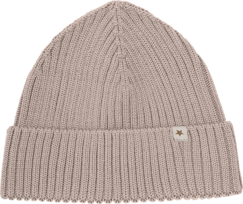 Lue - Ull - Strikk - Camel Melert - - 4-6 år (104-116) - Lue