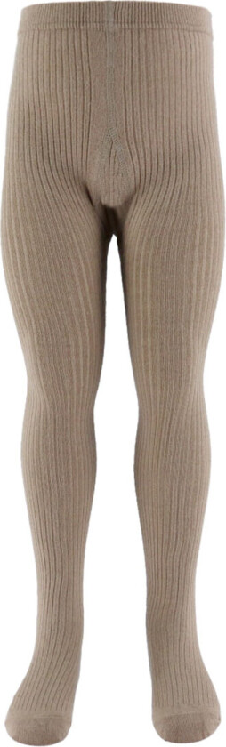 Lil' Atelier Strømpebukser - Rib - Ull - NmrRakel - Tigerøye/M - Lil Atelier - 5-6 år (110-116) - Strømpebukser