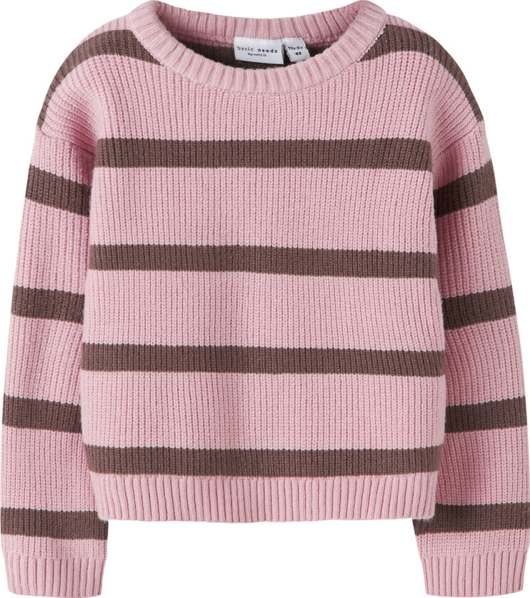 Genser - Strikk - NmfVanilje - Blank Lilac m. Striper - - 2 år (92) - Genser