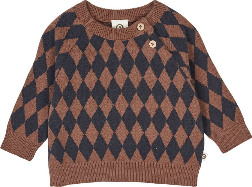 Genser - Strikk - Harlequin - Rot - - 74 - Genser