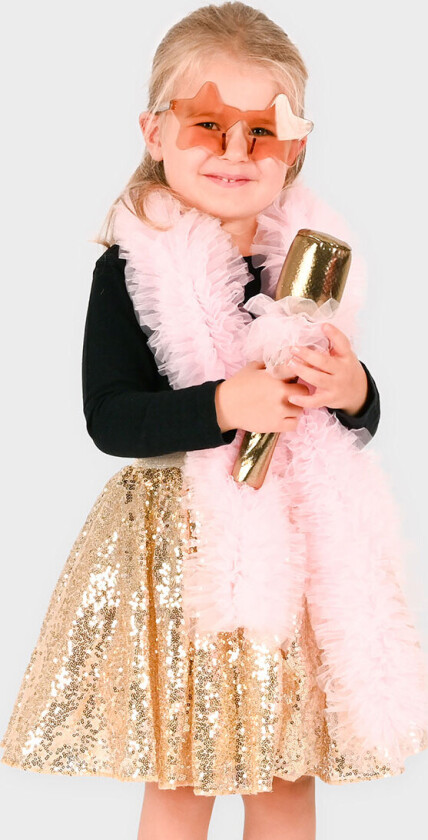 Kostymer - Tutu Disco Gold Sett - Gull - - 6-8 år (116-128) - Kostymer