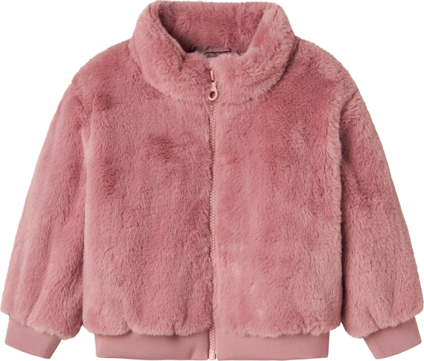 Jakke - Imitert pels - NmfMila - Lilla - - 6 år (116) - Vinterjakke