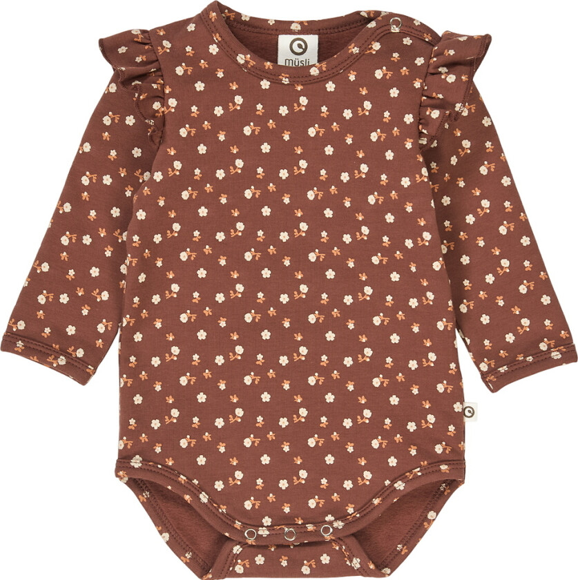 Body I/e - Sedertre Frill - Rot/Oak/Leire - - 1½ år (86) - Langermet Body