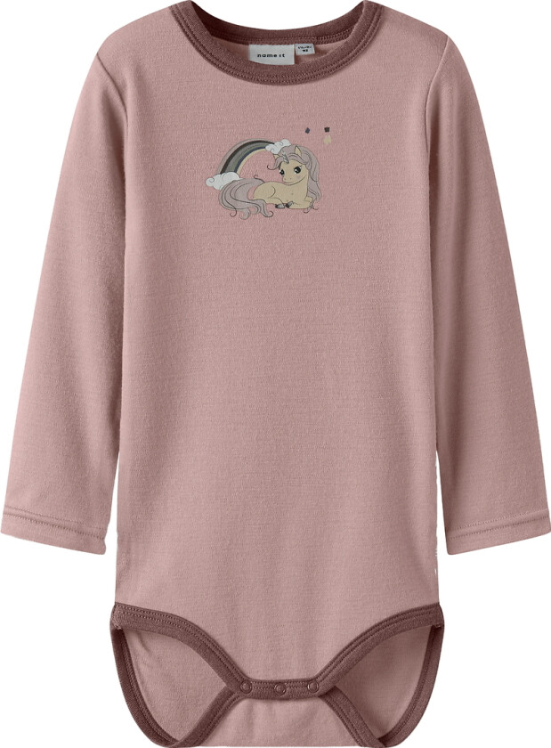 Body I/e - Ull - NmfWillit - Gevir/Unicorn - - 3 år (98) - Langermet Body