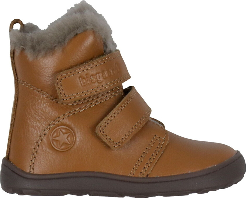 Vintersko - Emil - Barfot - Cognac - - 27 - Vinterstøvler