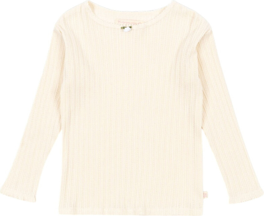 Genser - Rib - Papin - Antique White m. Hullmønster - - 4 år (104) - Genser