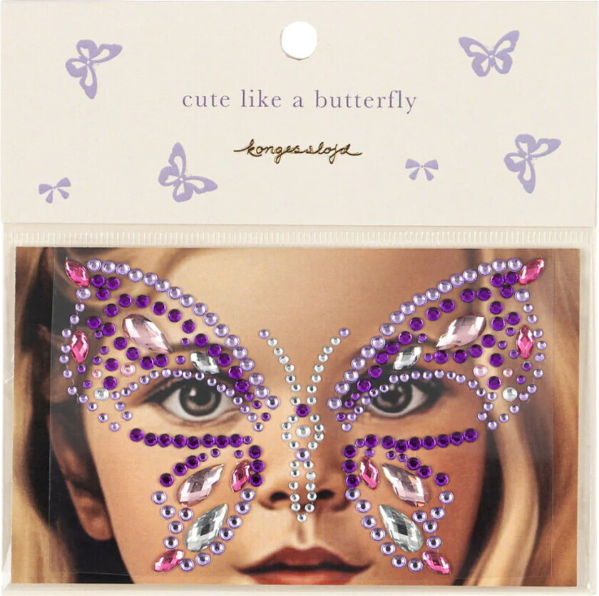 Ansiktssmykker - Purple Rain - - OneSize - Kostymer