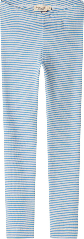 Leggings - Rib - Modal - Blue Stripe - - 86 - Leggings