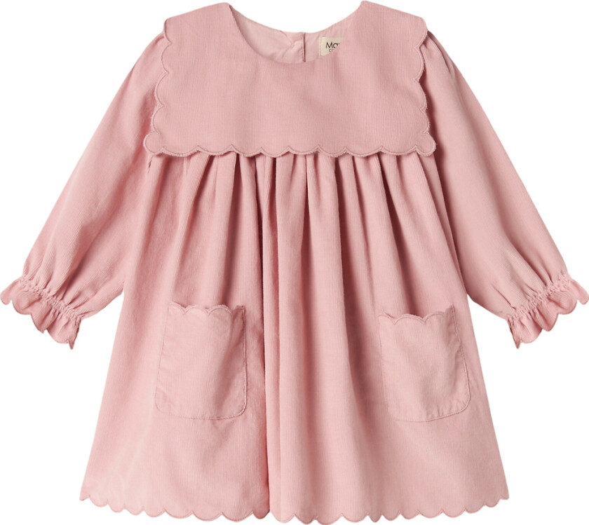 Kjole - Fløyel - Kjedelig - Soft Berry - - 2 år (92) - Kjole