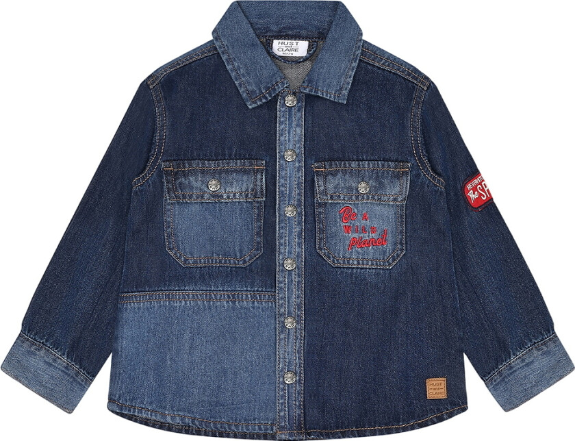 Denimskjorte - Ravn - Dark Blue Denim - - 6 år (116) - Skjorte