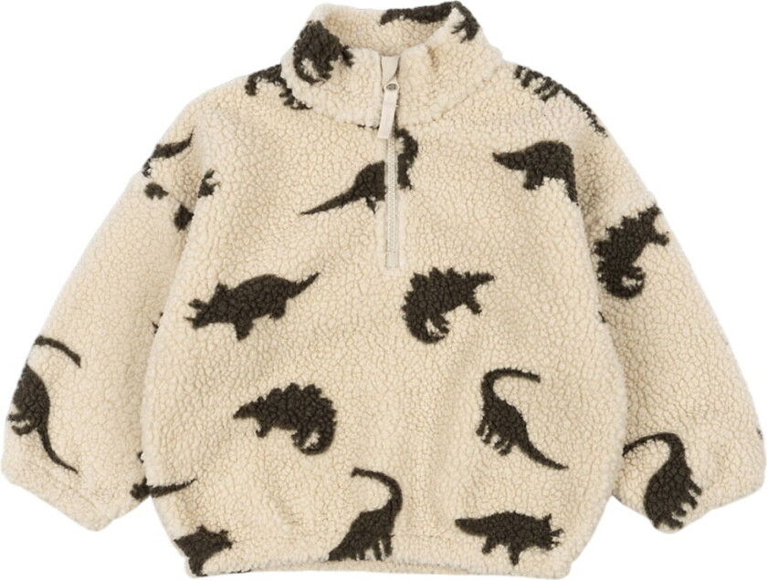 Fleecegenser - Jody Teddy - Dino Silhuett - - 2 år (92) - Fleecejakke