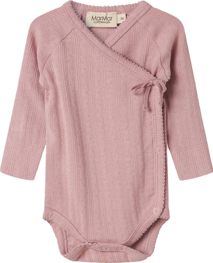 Omslagsbody I/e - Rib - Belita - Soft Berry - - 62 - Langermet Body