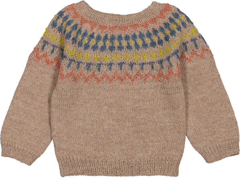 Genser - Ull - Tuso - Brun/Flerfarget - - 74 - Genser