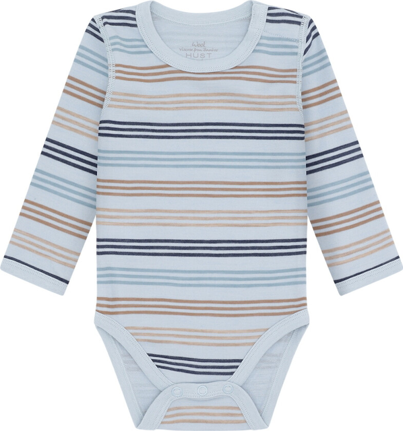 Body I/e - Ull/Bambus Viskose - Baloo - Baby Blå - - 62 - Langermet Body