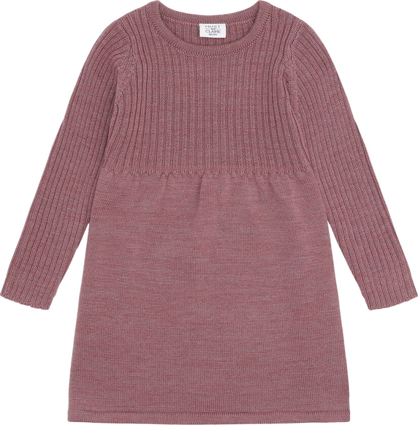 Kjole - Ull - Strikk - Duri - Pale Mauve - - 6 år (116) - Kjole