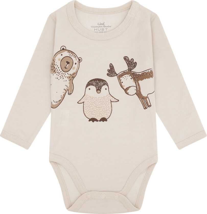 Body I/e - Ull/Bambus Viskose - Baloo - Fransk O - - 1½ år (86) - Langermet Body